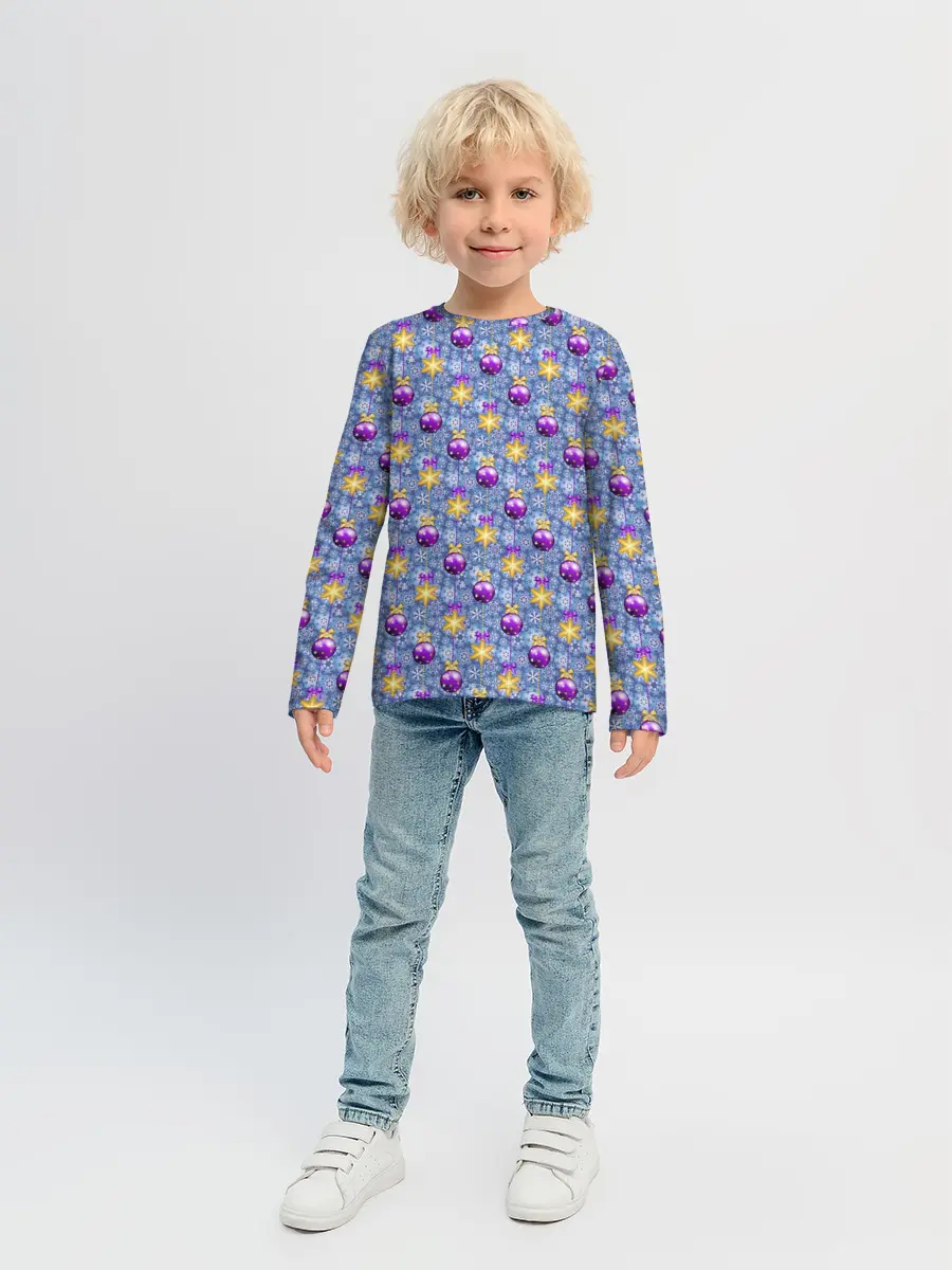 Детский лонгслив / Новогодние Ёлочные Украшения