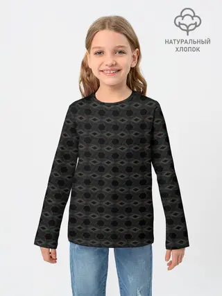 Детский лонгслив / Абстракция из многоугольников и линий