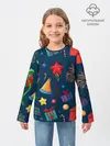 Детский лонгслив / Новогодний Паттерн!