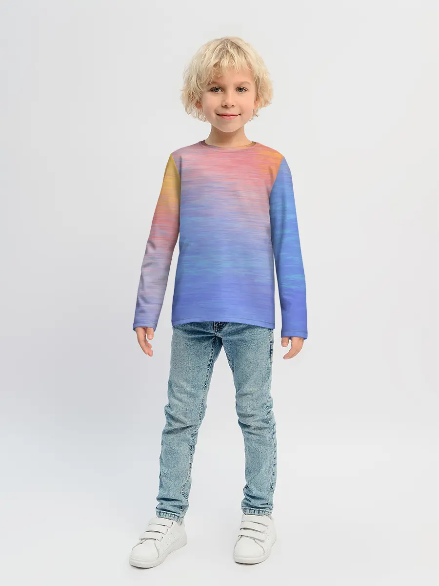 Детский лонгслив / Закат в море