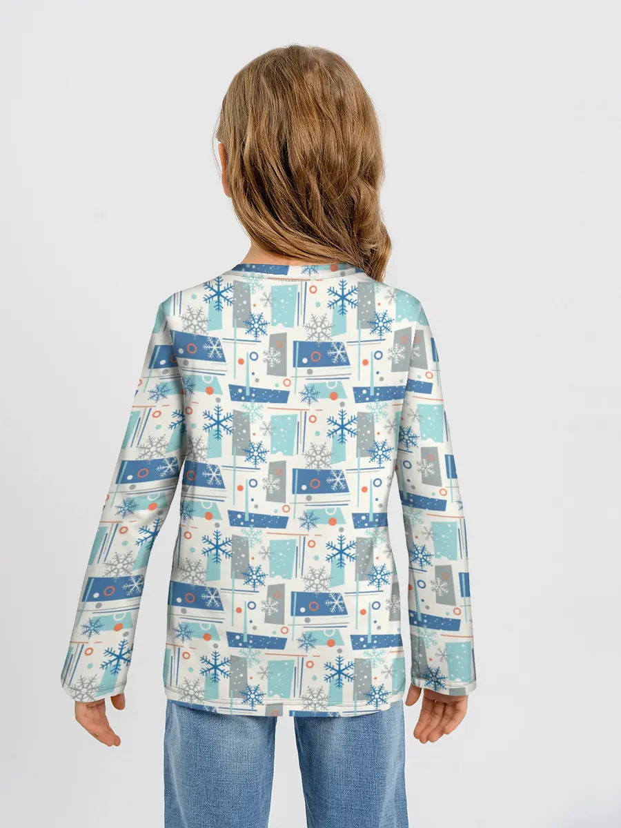 Детский лонгслив / Зимний Дизайн