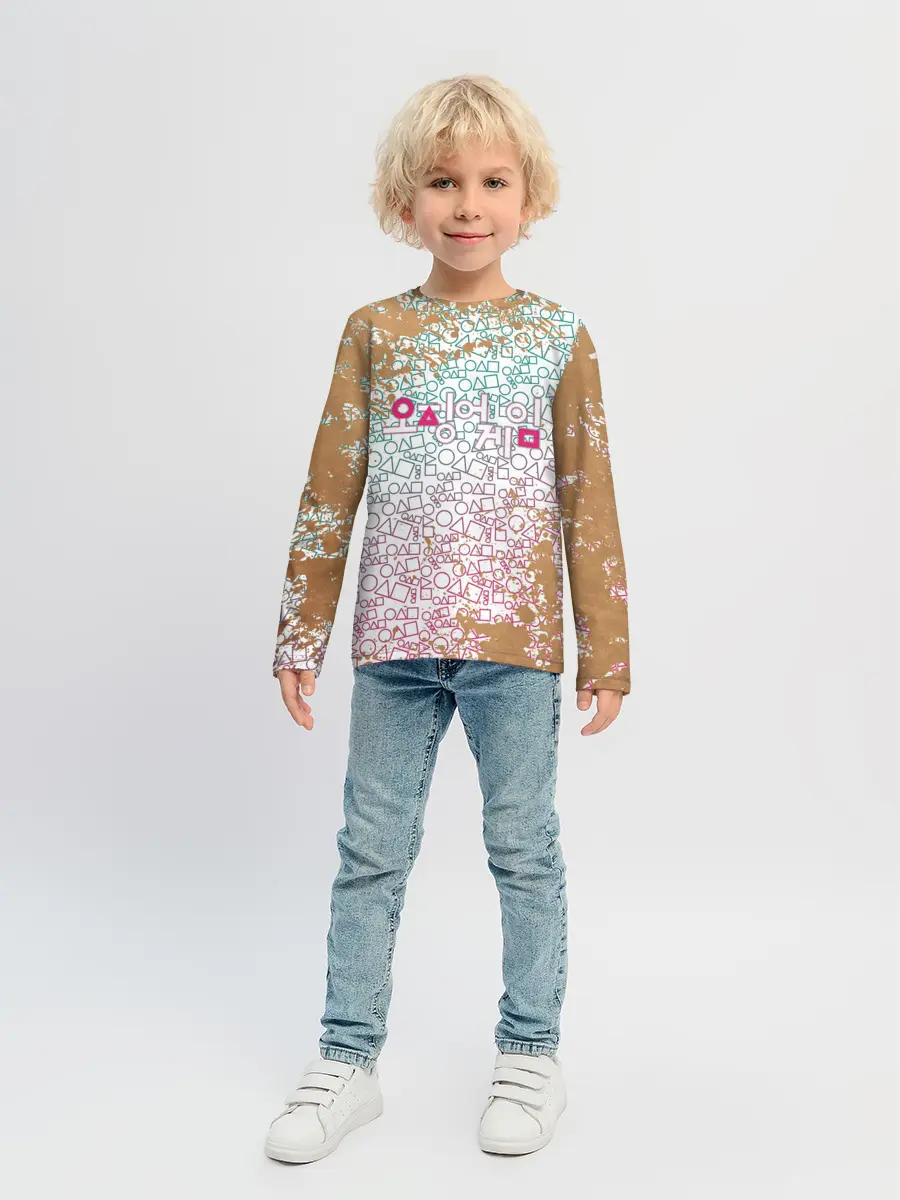 Детский лонгслив / Лого / Игра в кальмара