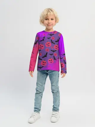 Детский лонгслив / HALLOWEEN NEON