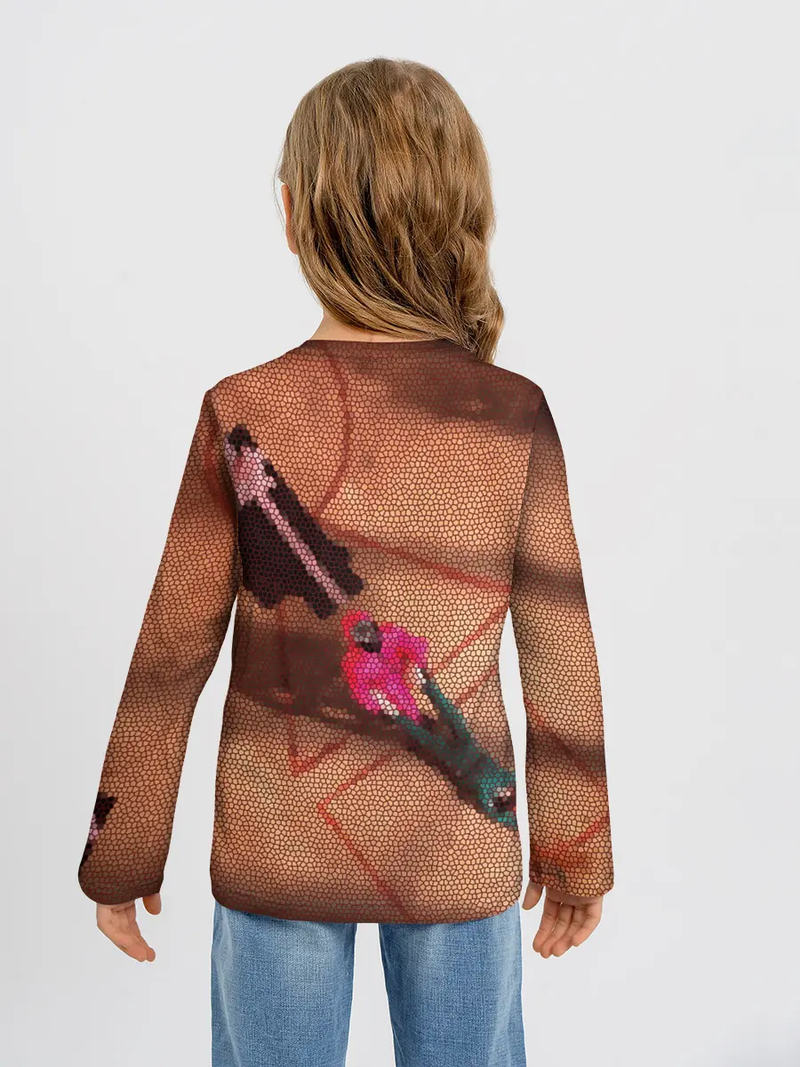 Детский лонгслив / Стикерпак / Игра в кальмара