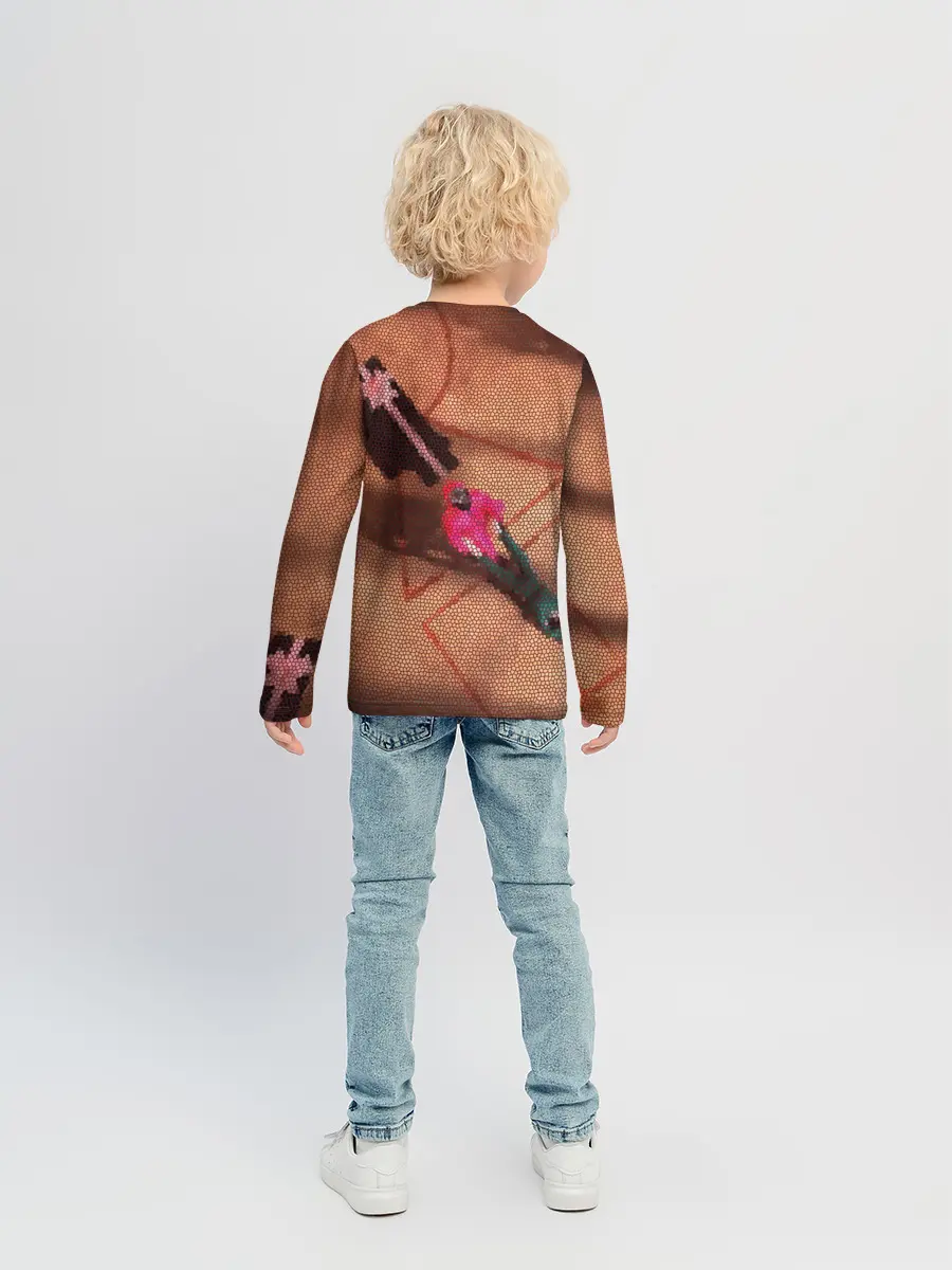 Детский лонгслив / Стикерпак / Игра в кальмара