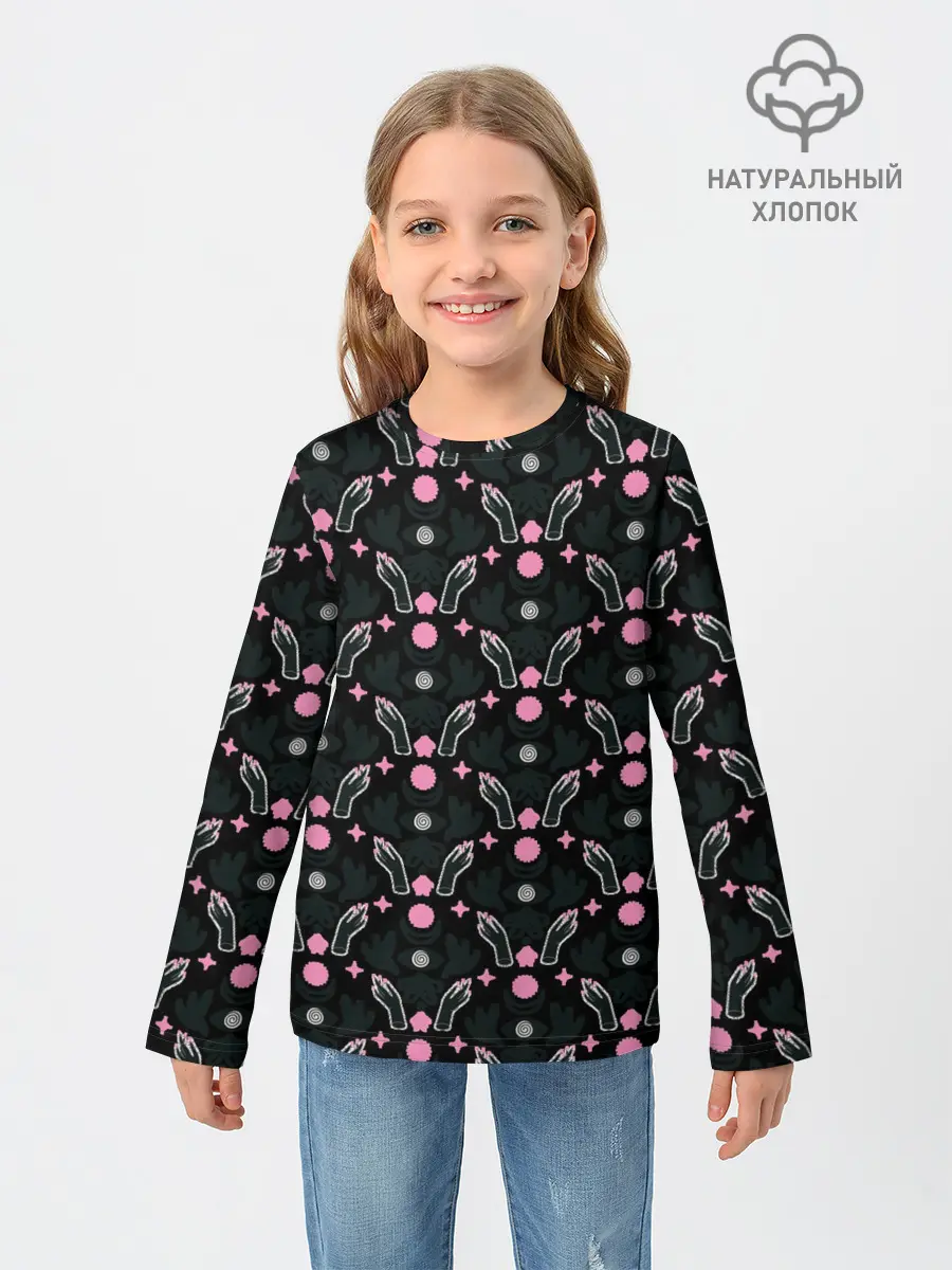 Детский лонгслив / Patern Halloween 3