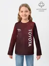 Детский лонгслив / TOYOTA | RED GRUNGE