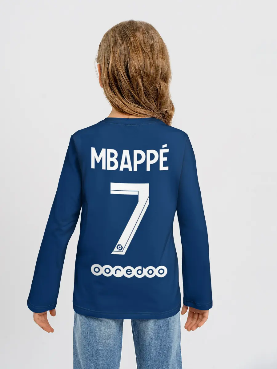 Детский лонгслив / Мбаппе ПСЖ форма 2021/2022