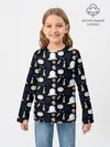 Детский лонгслив / Patern Halloween 7