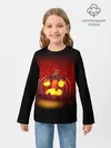 Детский лонгслив / Тыква фонарь