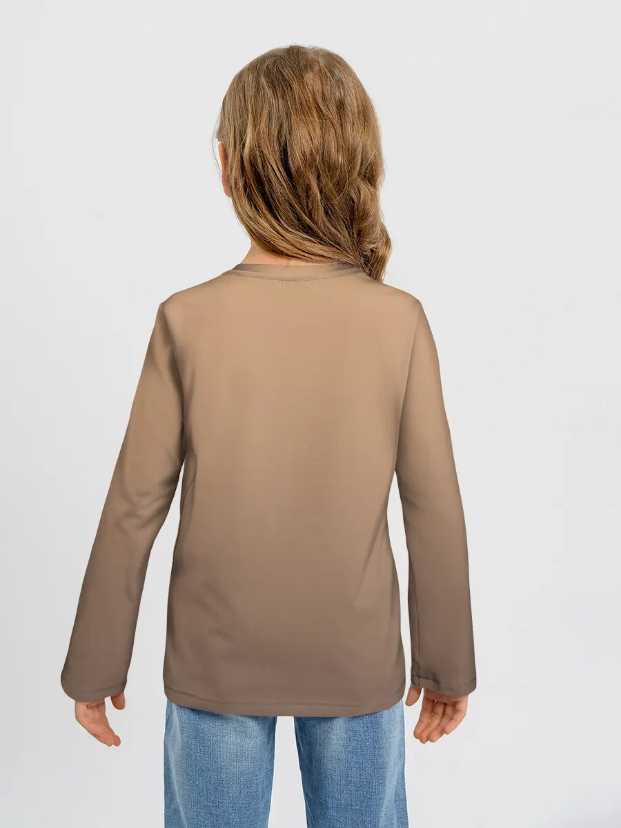 Детский лонгслив / акварельный енотик