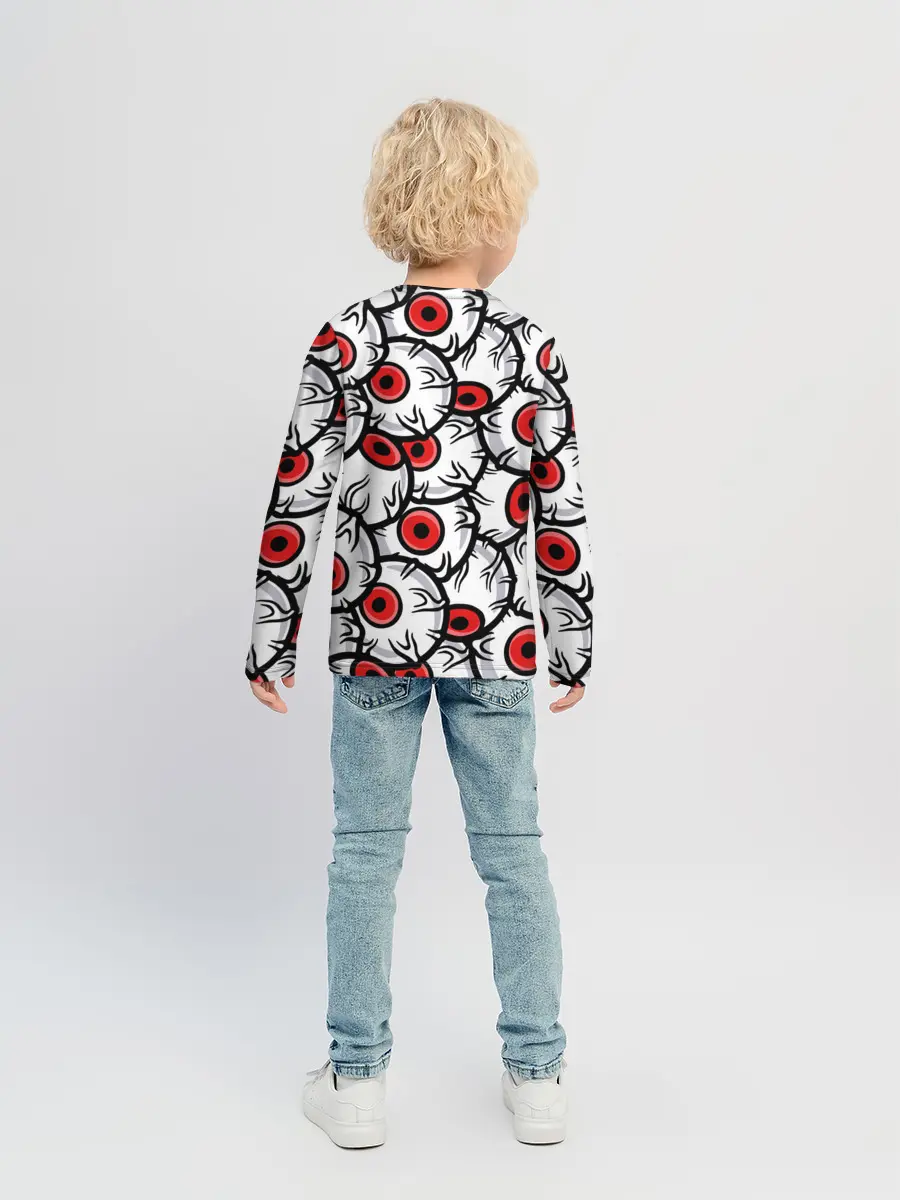 Детский лонгслив / HALLOWEEN EYES / ХЕЛЛОУИН ГЛАЗА