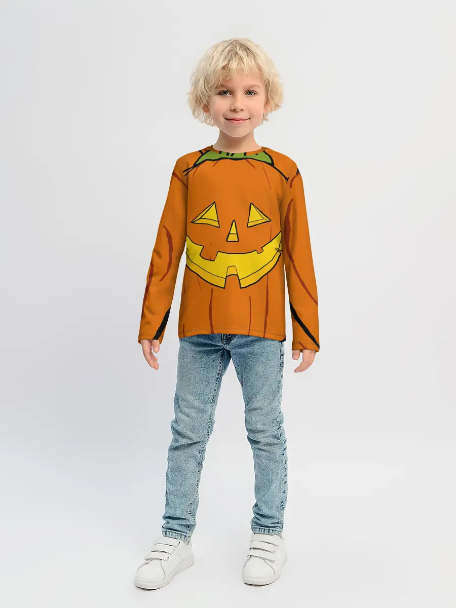 Детский лонгслив / Костюм тыквы / Halloween