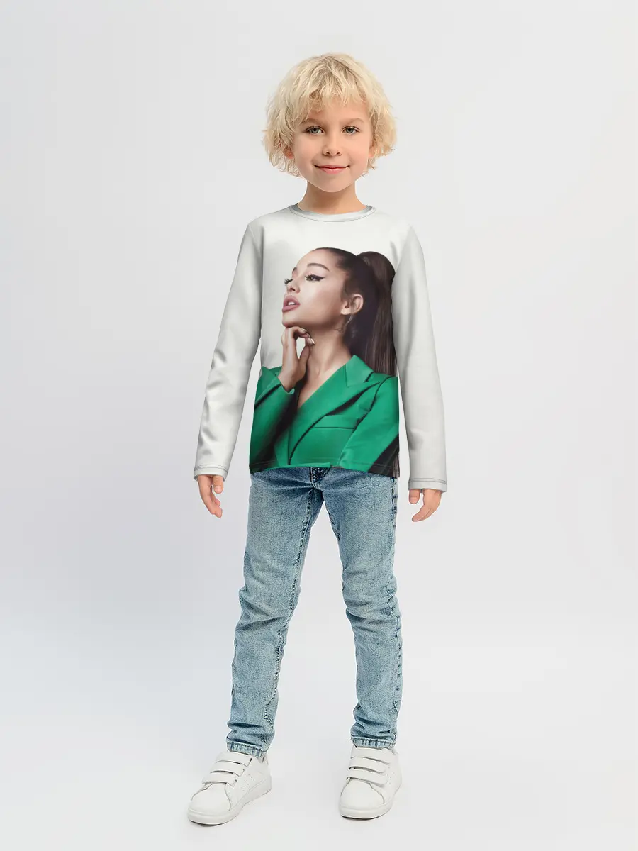 Детский лонгслив / Ариана в зелёном
