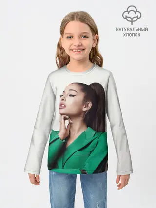Детский лонгслив / Ариана в зелёном