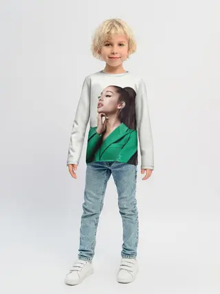 Детский лонгслив / Ариана в зелёном