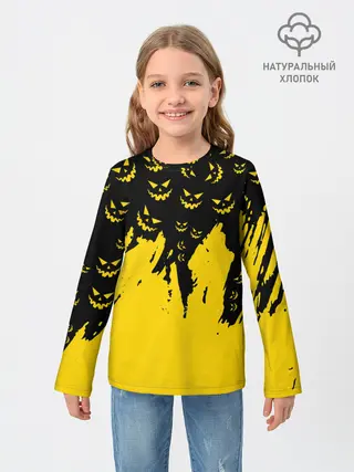 Детский лонгслив / HALLOWEEN SMILE | SMILE PUMPKIN