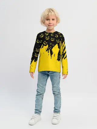 Детский лонгслив / HALLOWEEN SMILE | SMILE PUMPKIN
