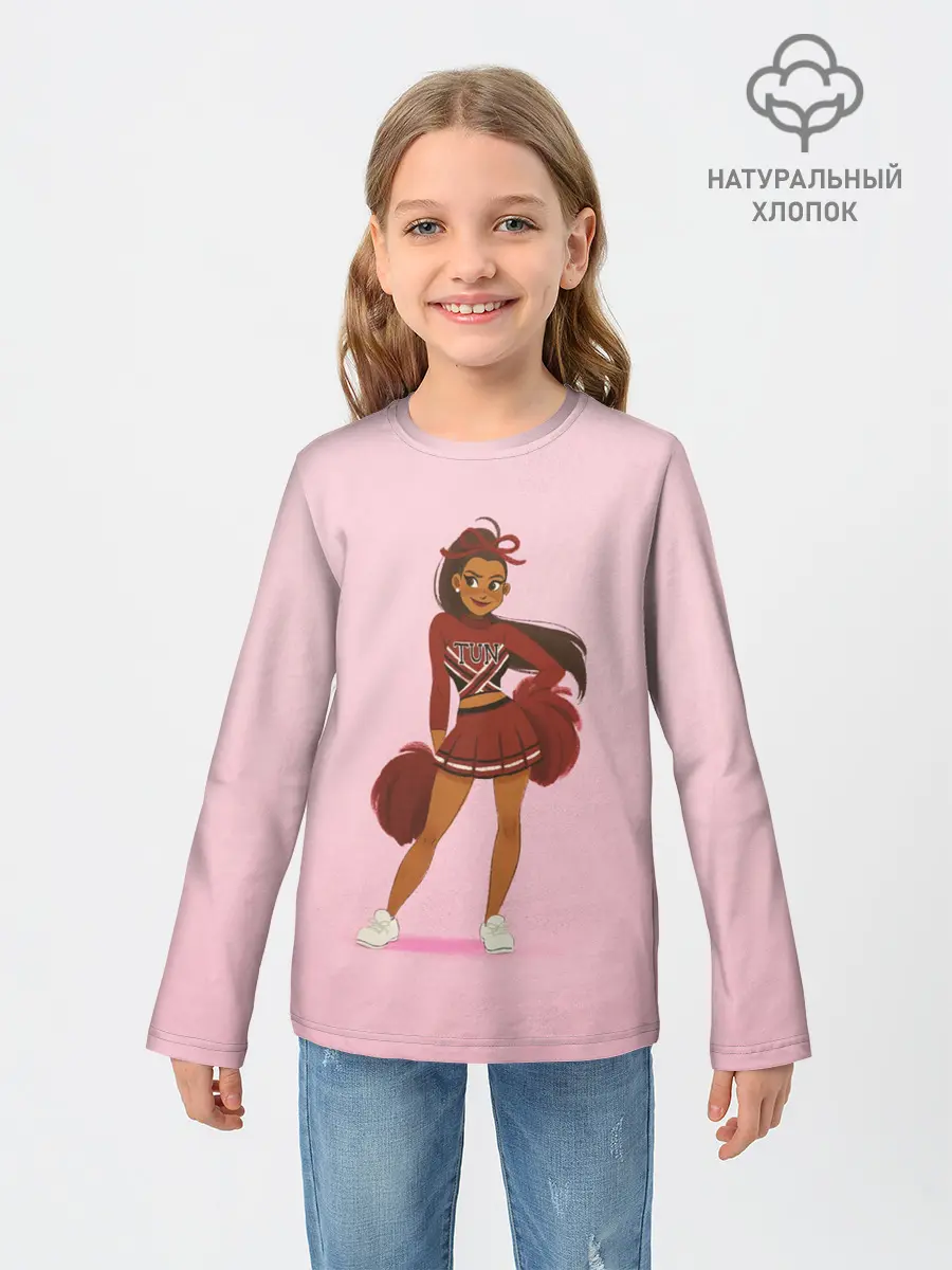 Детский лонгслив / Черлидерша Ариана