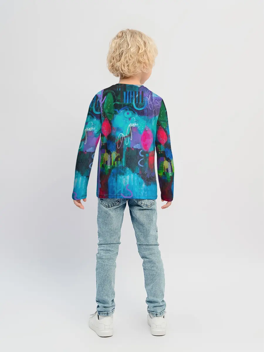 Детский лонгслив / Морская глубина