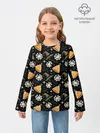 Детский лонгслив / Patern Halloween 11