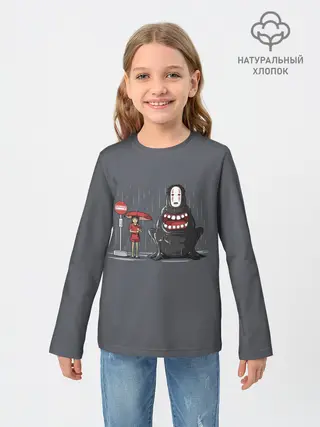 Детский лонгслив / Тихиро и Каонаси Унесённые призраками