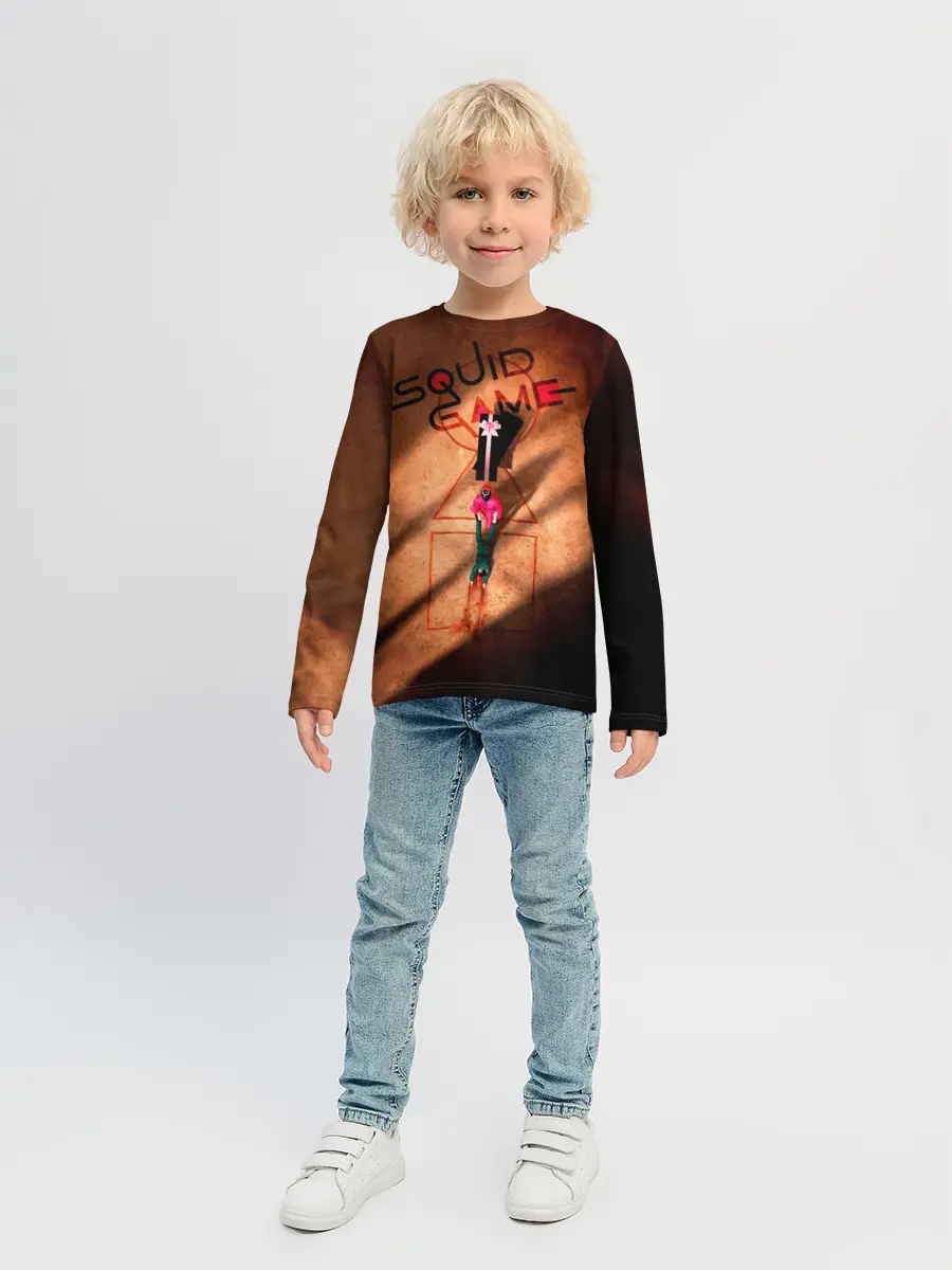 Детский лонгслив / Squid Game Игра в кальмара корейский сериал