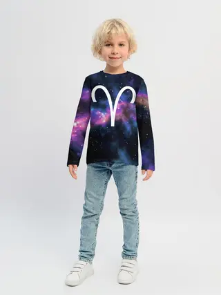 Детский лонгслив / Овен / Aries, Знак зодиака
