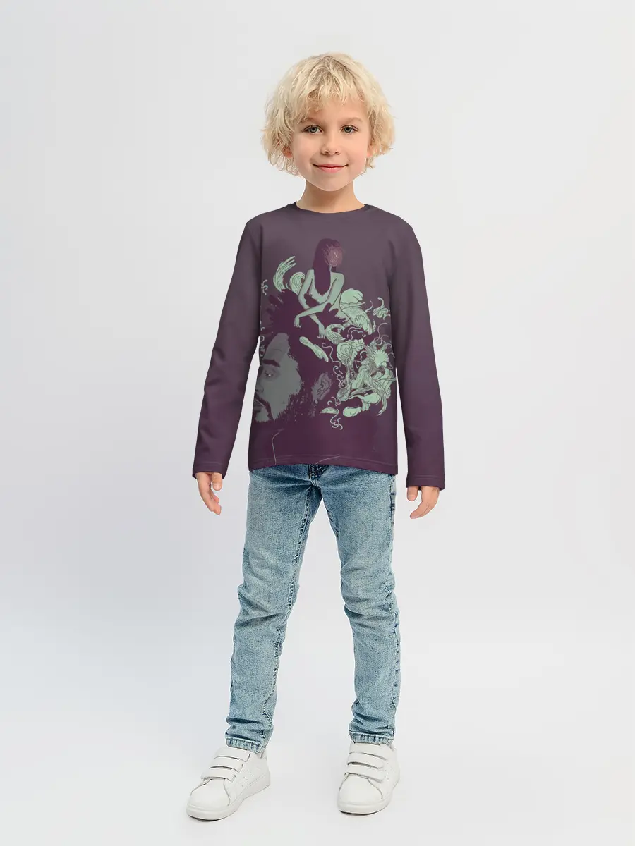 Детский лонгслив / Психоделический Эйбл