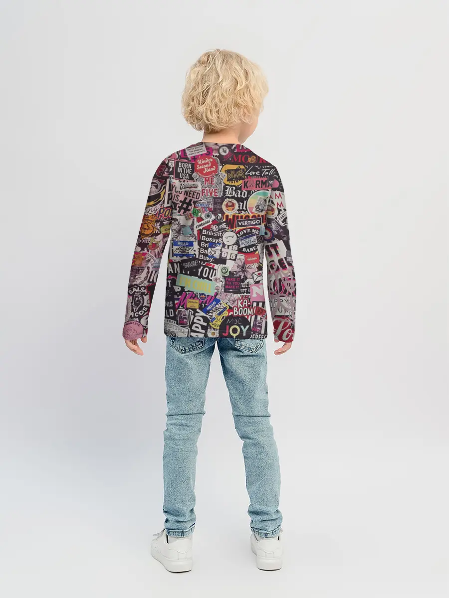 Детский лонгслив / Набор Стикеров