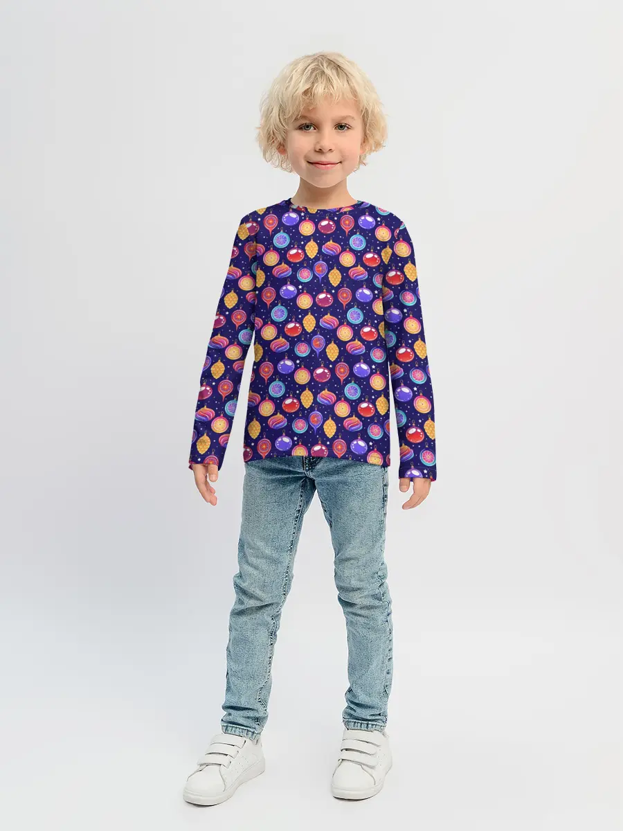 Детский лонгслив / Новогодние Ёлочные Украшения