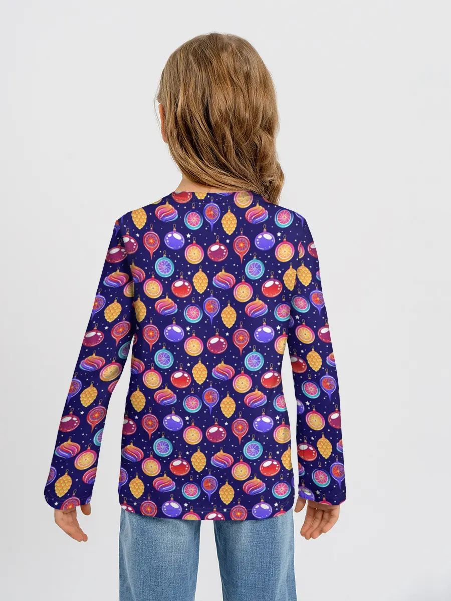 Детский лонгслив / Новогодние Ёлочные Украшения