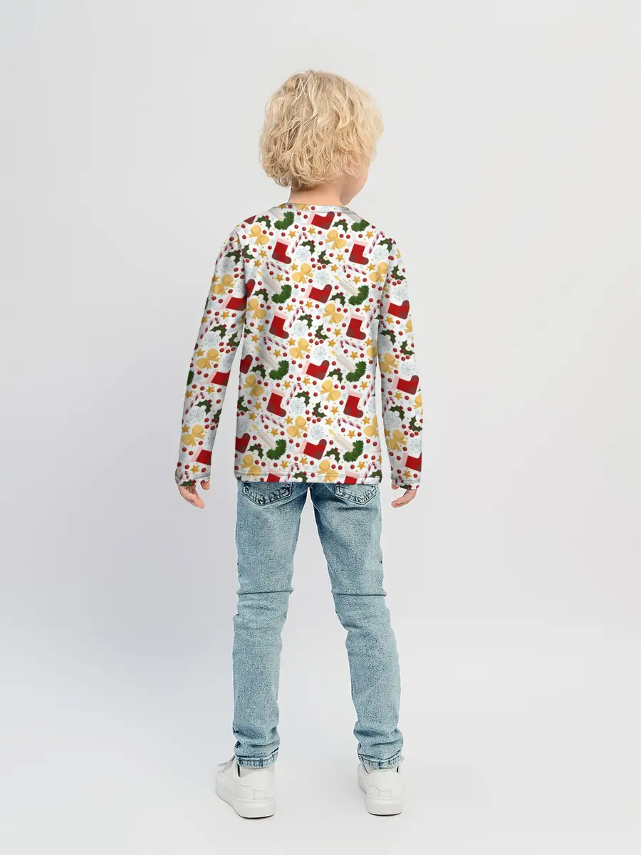 Детский лонгслив / Рождественские Чулки