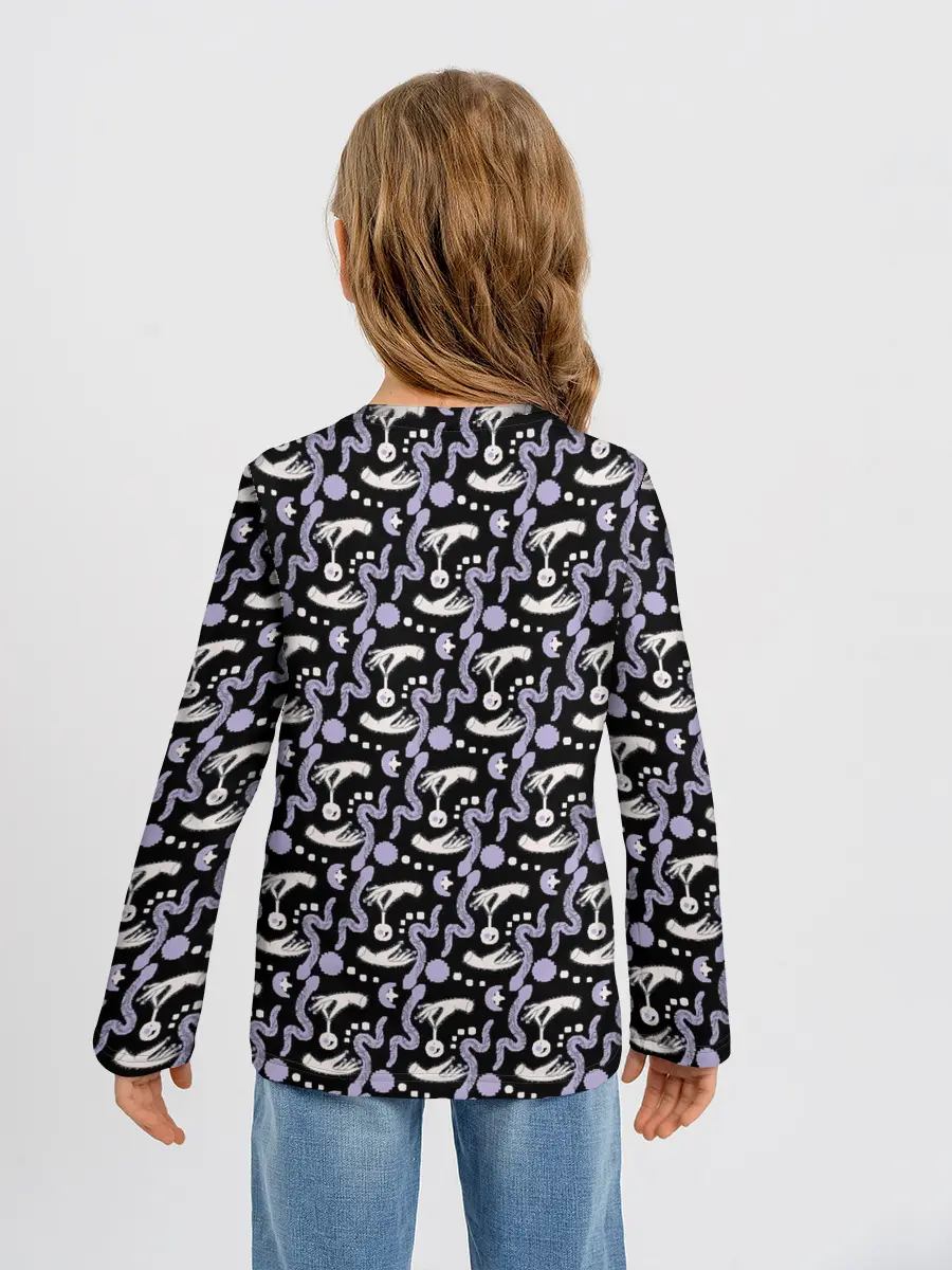 Детский лонгслив / Patern Halloween 21