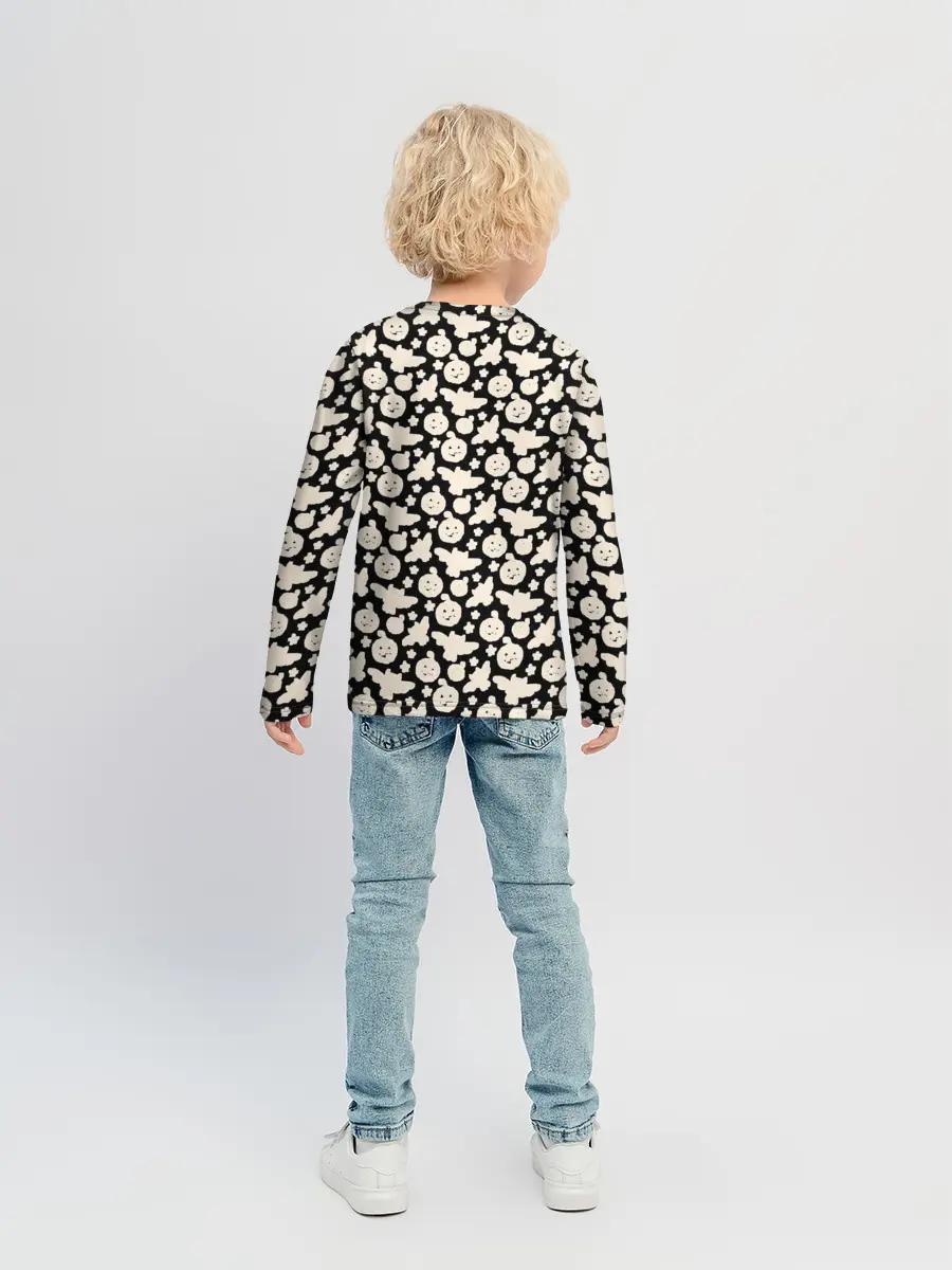 Детский лонгслив / Patern Halloween 24