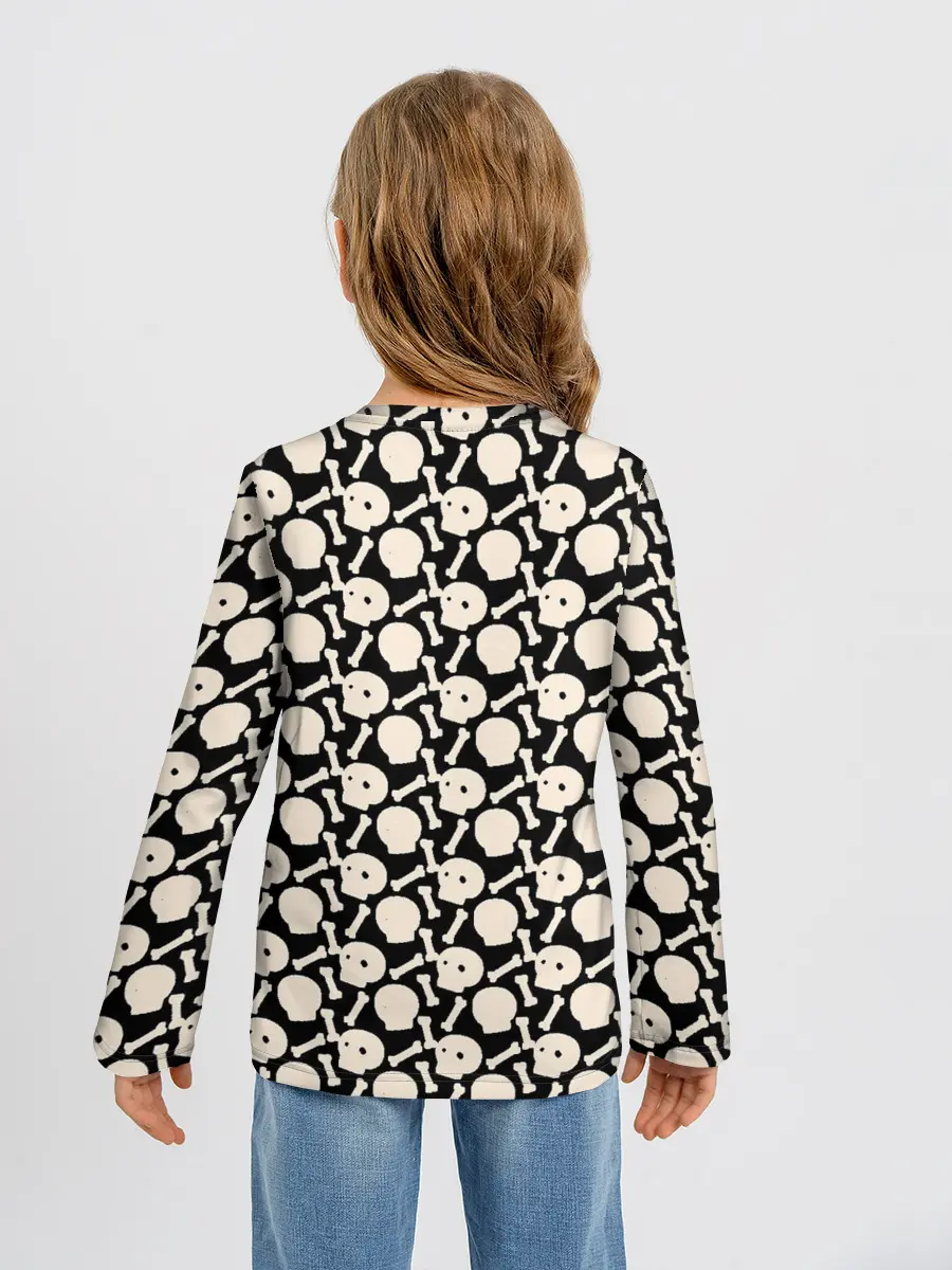 Детский лонгслив / Patern Halloween 25