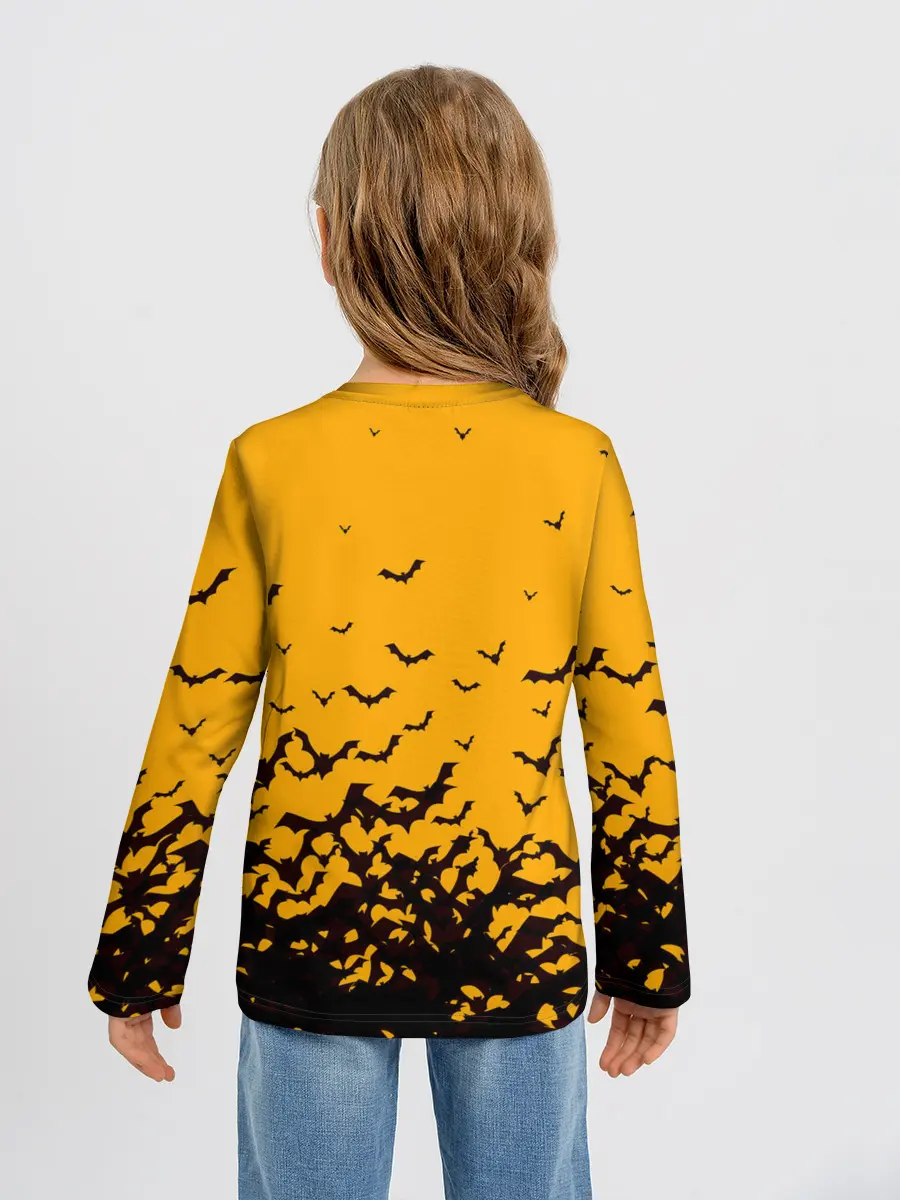 Детский лонгслив / ХЕЛЛОУИНСКИЕ ЛЕТУЧИЕ МЫШИ