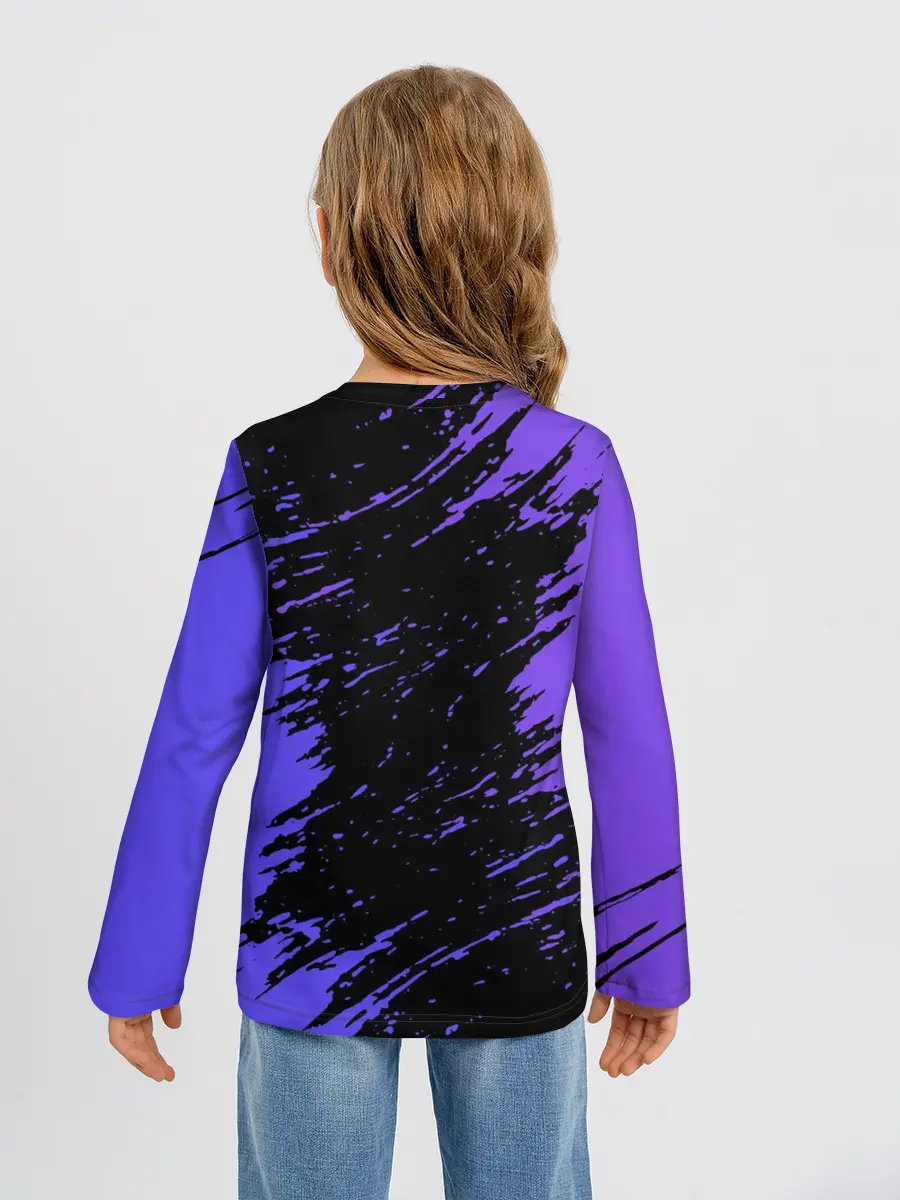 Детский лонгслив / Геометри Даш | Geometry Dash