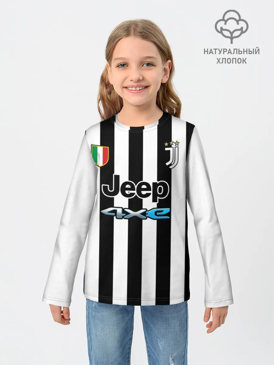 Детский лонгслив / Федерико Кьеза Ювентус форма 2021/2022