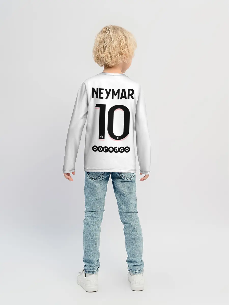 Детский лонгслив / Неймар ПСЖ гостевая форма 2021/2022