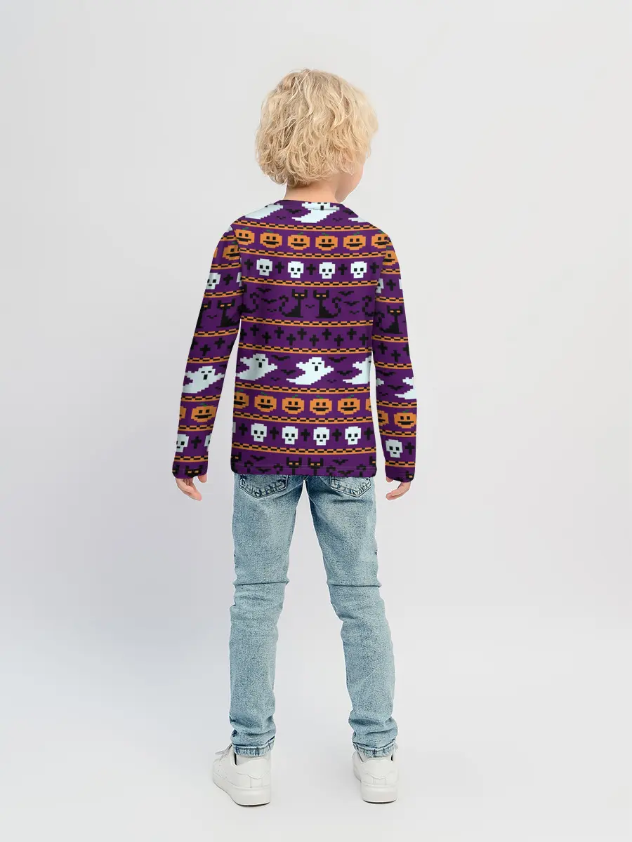 Детский лонгслив / Хэллоуинский Свитер