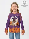 Детский лонгслив / МОПС НА ХЭЛЛОУИН