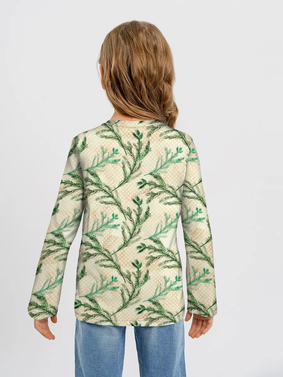 Детский лонгслив / Ель новогодняя