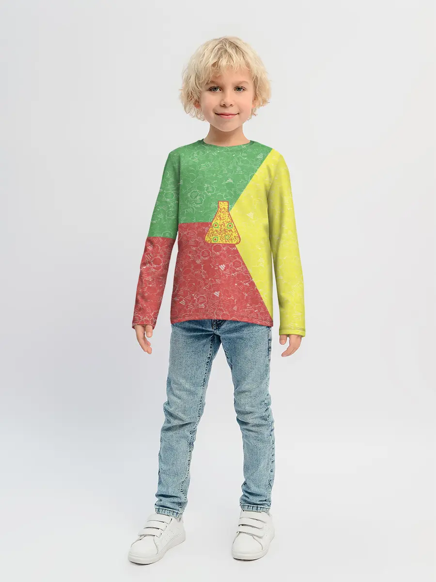 Детский лонгслив / Колба на фоне АПВ 3.1.8