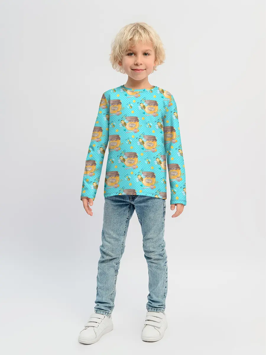 Детский лонгслив / Кто пчелок уважает