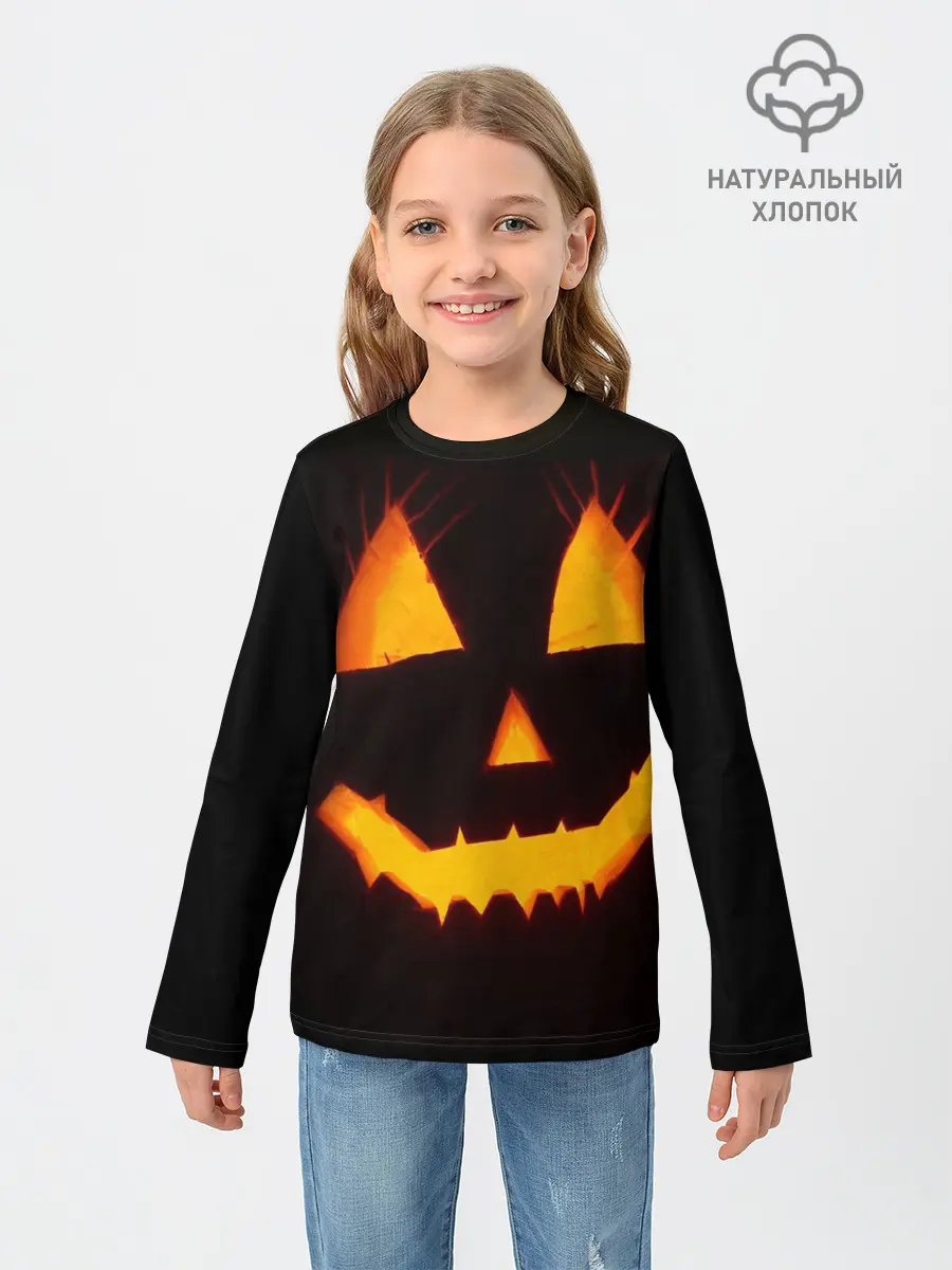 Детский лонгслив / helloween | pumpkin jack
