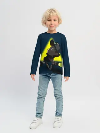 Детский лонгслив / Dipper and yellow triangle