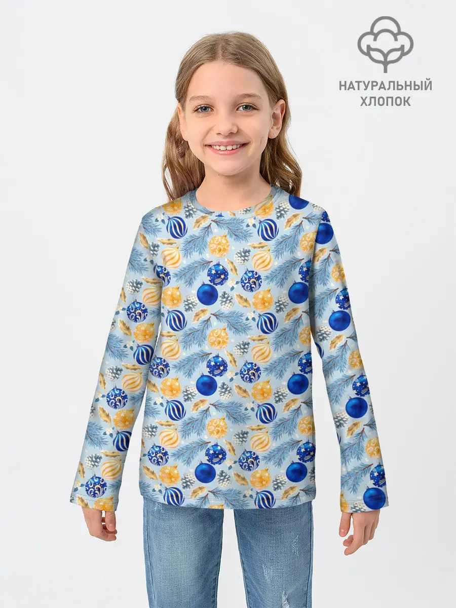 Детский лонгслив / Новогодние Украшения