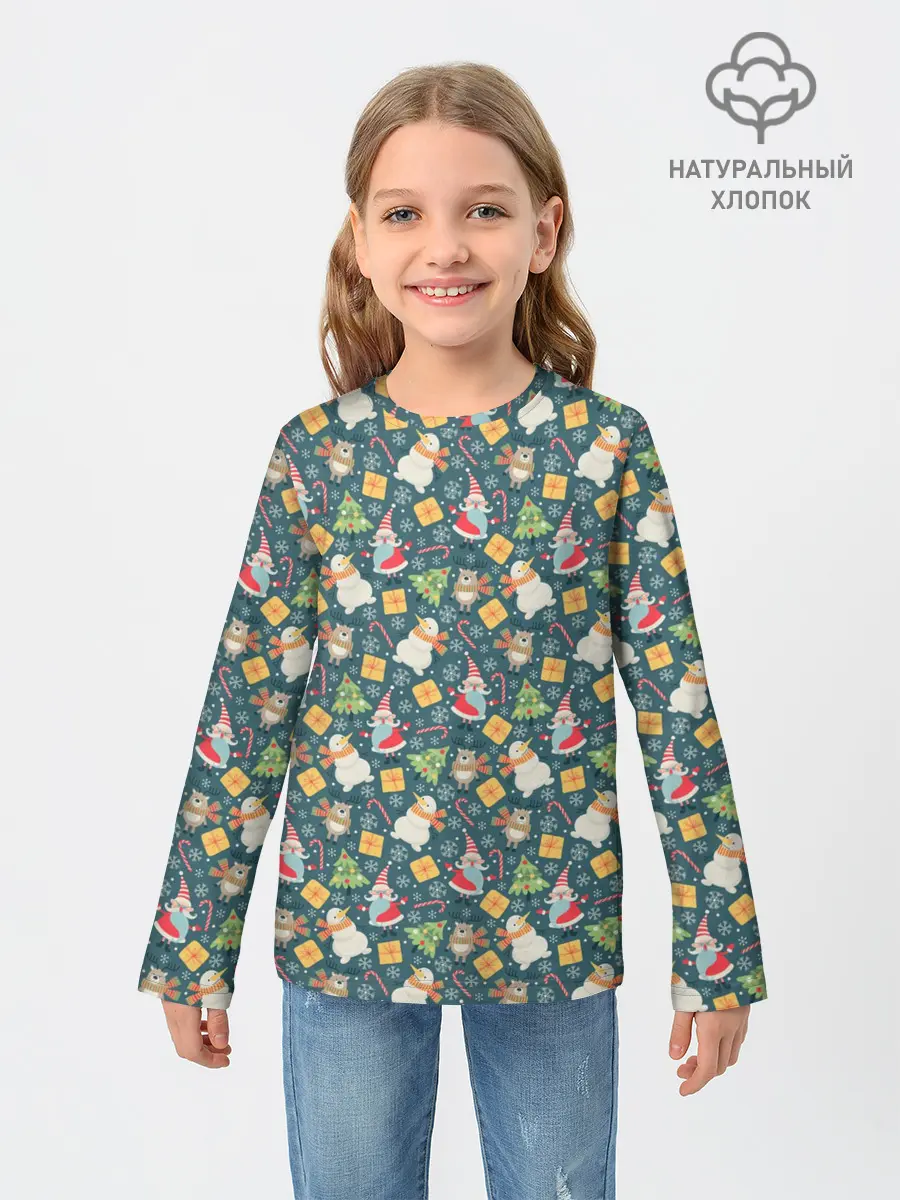 Детский лонгслив / С Новым Годом