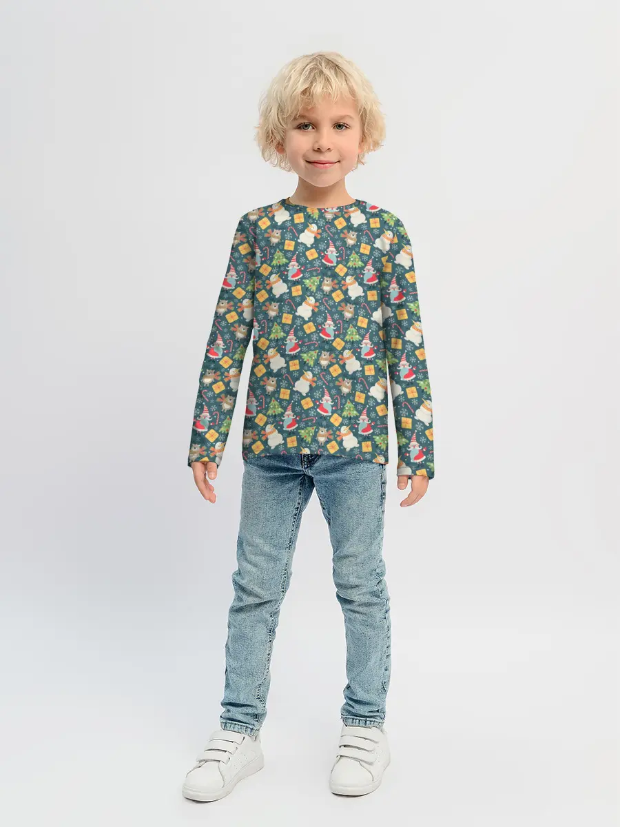 Детский лонгслив / С Новым Годом